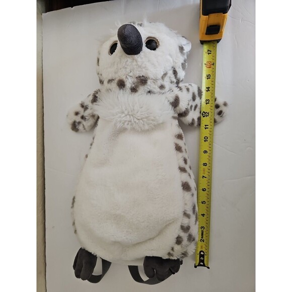 BOOKS A MILLION OWL PLUSH BACKPACK  19 INCH * ZIPPER BACK  Excellent Condition!! - Picture 6 of 9